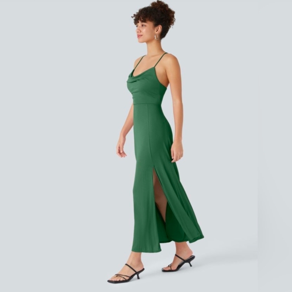HALARA Emerald Maxi Dress with Side Slit - Picture 3 of 7